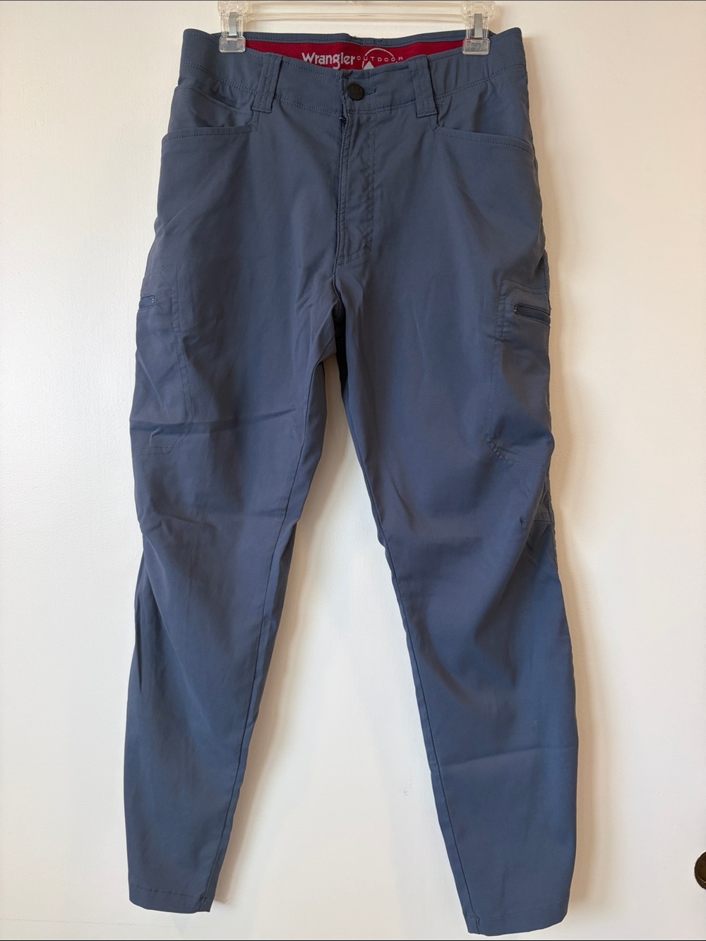 Wrangler Men's Blue Cargo Pants with Utility Pockets